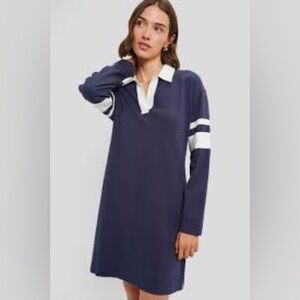 Faherty Sea Storm Sport Jersey Polo Dress size small